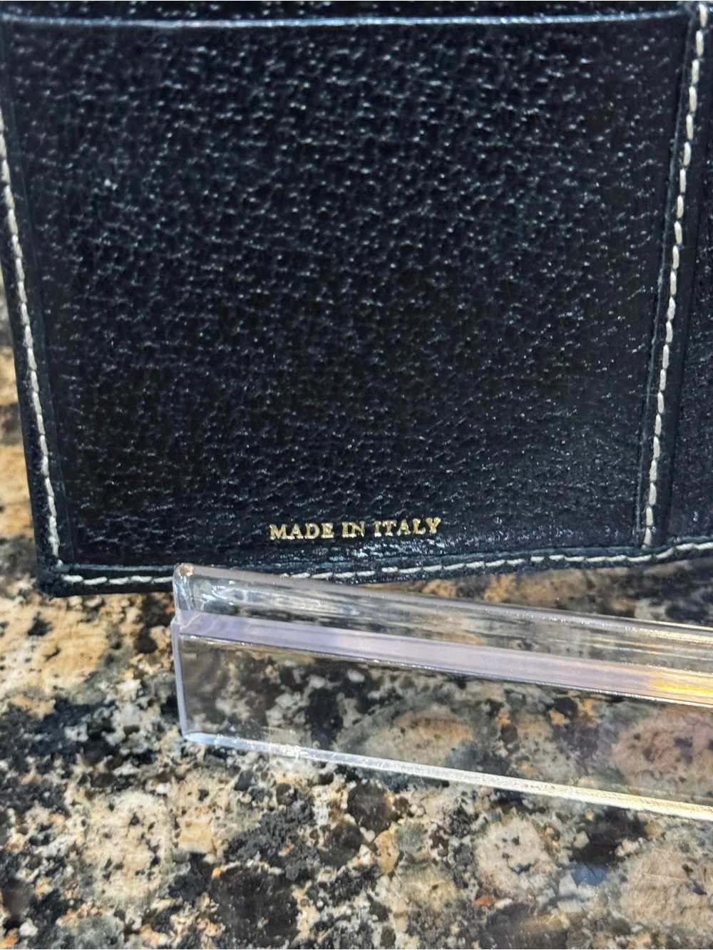 Kate Spade ♠️ Pebbled Leather Wallet Made in Italy